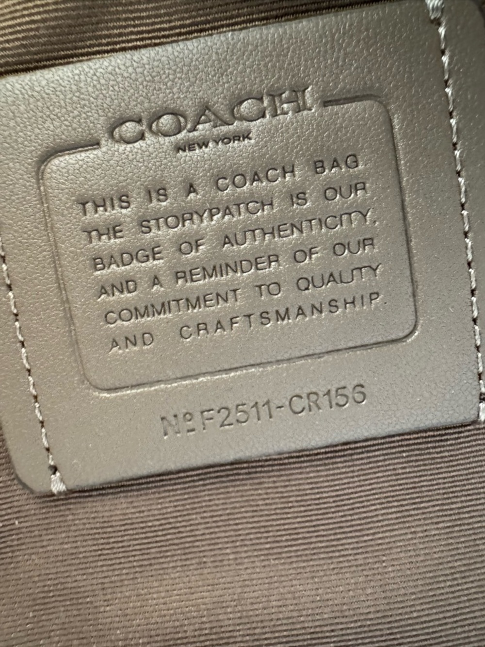 COACH Georgia Taupe Leather Satchel - Picture 14 of 14